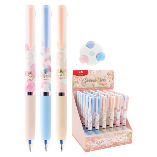 Gél toll M&G Sakura 3 az 1-ben, tollhegy 0,38 mm (3 mintás)