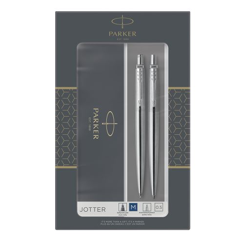 Parker Jotter Stainless Steel CT készlet, golyóstoll és mechanikus ceruza