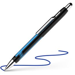 SCHNEIDER Epsilon golyóstoll, 0,7 mm, fekete-cián