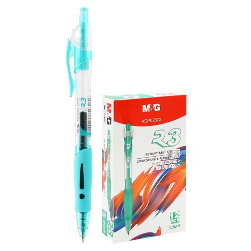 Gél toll M&G R3 - zöld tinta