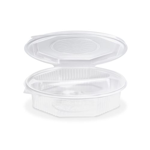 Menü tál (PP) Ripboxx Meal 2 részes nyolcszögletes átlátszó 1000ml [25 db]