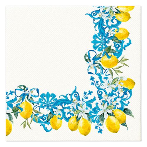 Obrúsky PAW AIRLAID 40x40 cm - Citrus Baroque