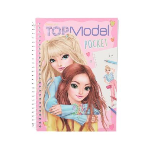 Vreckové omaľovanky so samolepkami Top Model - Louise a Lexy