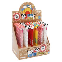 JUNIOR iErase Cute Dog 0,7 mm-es gél/gumitoll (mix /ár 1db) kék utántöltővel (1)