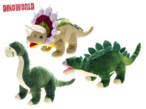 Dinoworld dinoszaurusz plüss 37 cm 4 faj 0m+