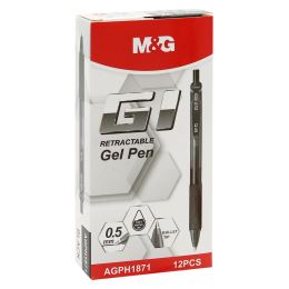 Gél toll M&G G1 (0,5 mm) - fekete utántöltővel (1)