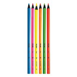 Színesceruza  készlet MILAN háromszögű - Fluo, 6 db (1)