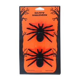 Halloween-díszek – pókok, 2 db