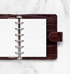 Zsebnapló újratöltő Filofax - bélelt papír fehér