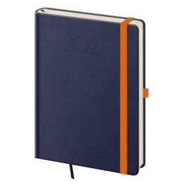 2027-es naptár, napi, A5-es, New Praga – kék