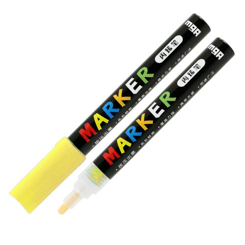 M&G Acrylic Marker 2 mm toll, akril festékkel, neon sárga S040