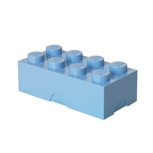 LEGO uzsonnás doboz 100 x 200 x 75 mm - világoskék