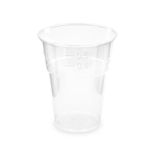 Pohár (PLA) átlátszó O102mm 0.5L [10 db]
