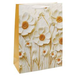 Ajándéktáska 2049 Virágok, M méret 26 x 12 x 32 cm (4 minta keveréke) (2)