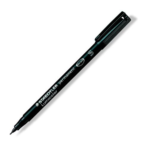 Tartós filctoll, OHP, 0,4 mm, STAEDTLER "313 S", fekete