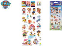 Paw Patrol sada 3D samolepiek na karte v sáčku