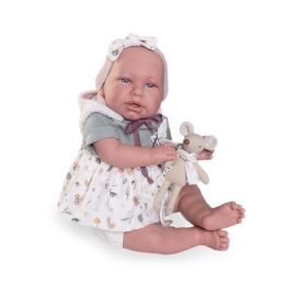 Babák - újszülött Daniela plüss egérrel, 52 cm (1)