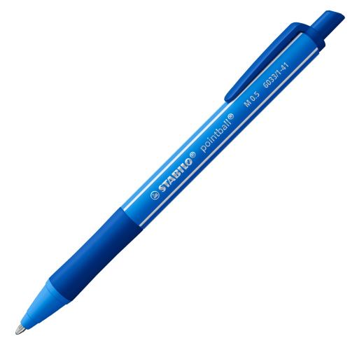 Pero guľôčkové STABILO pointball colorful - modrá náplň