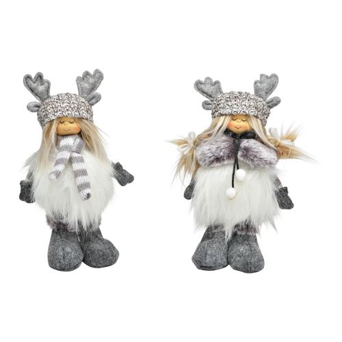 Kislány figura téli ruhában 21 cm (2 minta mix / 1 db ára)