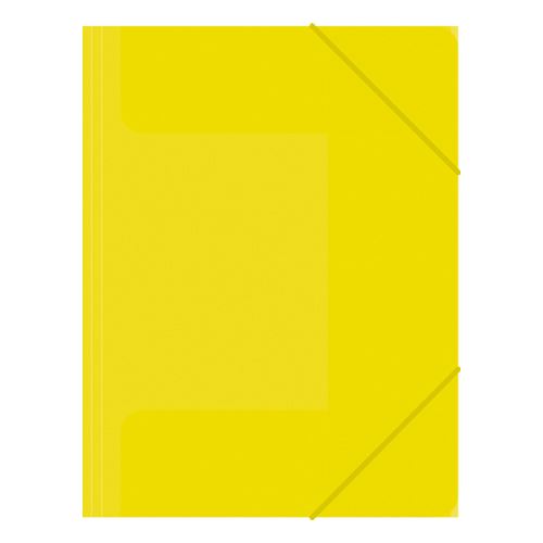 Zakladacia mapa 3-chlopňová, s gumou, žltá