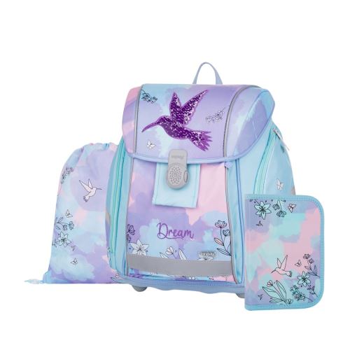 Iskolatáska (3 részes készlet) PREMIUM LIGHT - Kolibri