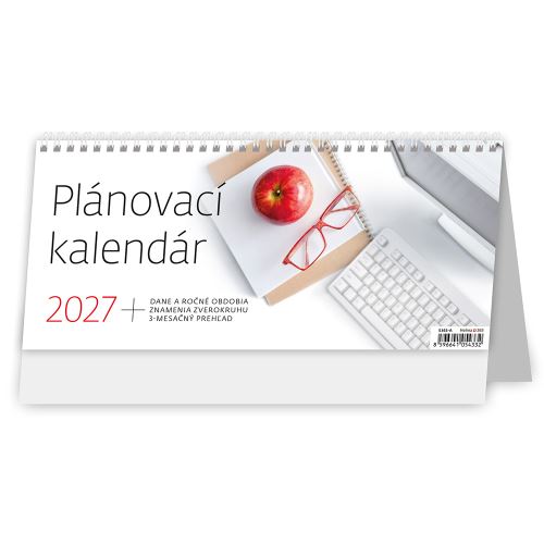 2027-es asztali naptár Tervezőnaptár