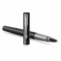 Roller Parker Vector XL Black, hrot F, čierna náplň