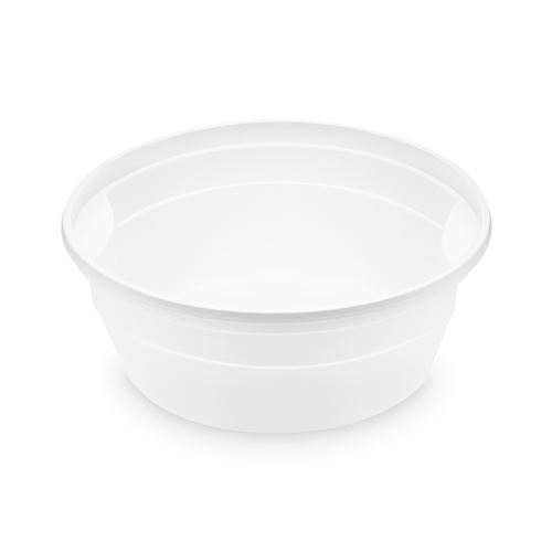 Tál (PP) fehér O127mm 350ml [50 db]