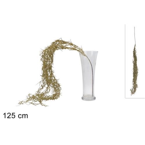 Vianočná vetvička glitrovaná 125 cm, zlatá farba