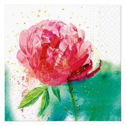 Szalvéta TaT 33x33cm Peony Watercolor