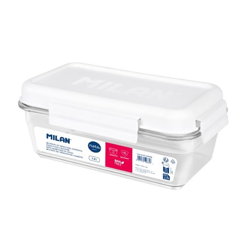 Box na desiatu MILAN 1,2 L Tritan - biely
