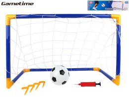 Gametime focikapu 79x50x43cm labdával és pumpával a dobozban Gametime focikapu 79x50x43cm labdával és pumpával a dobozban