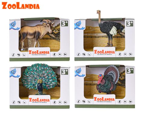 Zoolandia szafari állat 4 fajta dobozban