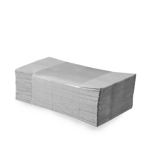 Papírtörlő (PAP-Recy) ZZ hajtogatott V 1 rétegű natúr 25 x 23 cm [4000 db]