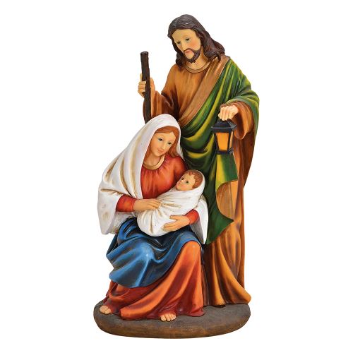 Szent család figura, 16x13x30 cm, 16x13x30 cm