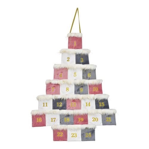 Adventi naptár 55x77 cm, akasztásra, textil