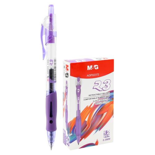Gél toll M&G R3 - lila tinta