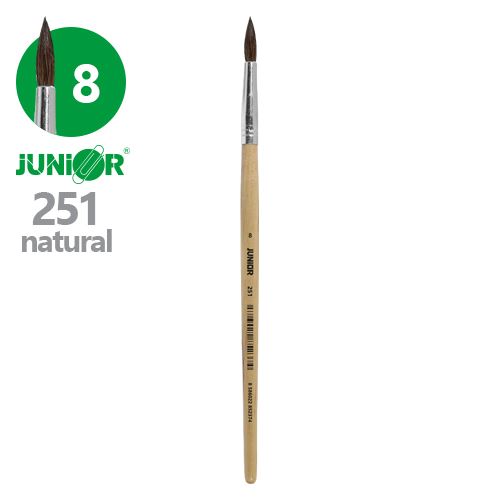 JUNIOR kerek ecset 8 - 251 Natural