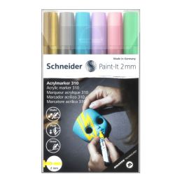 Schneider Paint-It 310 akril filctoll 2mm (6 darabos készlet) Schneider Paint-It 310 akril filctoll 2mm (6 darabos készlet)