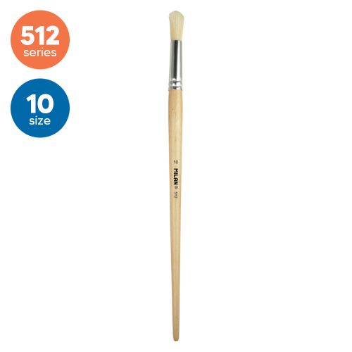 Ecset kerek MILAN No. 10 - 512