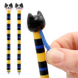 Gél/gumitoll JUNIOR iErase Cats 0,7 mm (mix /ár 1db) kék színű utántöltővel (2)