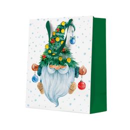 Darčeková taška vianočná 20x25x10 cm Fancy Gnome
