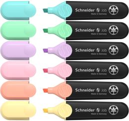 Highlighter Schneider Job pasztell - 6 darabos készlet (1)