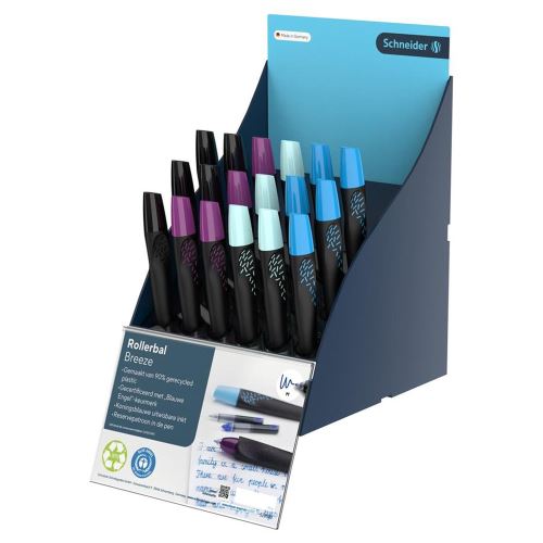 Schneider Breeze Roller Bottle Display (18 db) - kék utántöltő palackok (3)