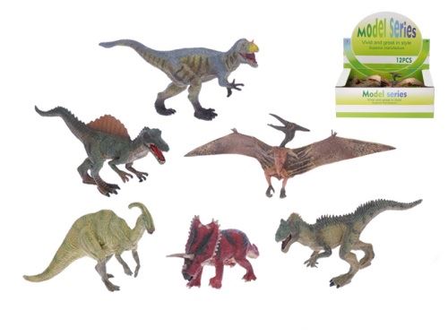 Zoolandia dinoszaurusz 17-20 cm 6 féle 12 db DBX-ben