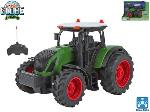 Kids Globe Farming R/C traktor 22,5cm na batérie 2,4GHz v krabičke