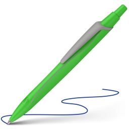 Pero guľôčkové Schneider Reco Neon green - modrá náplň (1)
