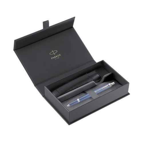 Pero guľôčkové PARKER IM Writing Rituals Blue CT  + PU púzdro