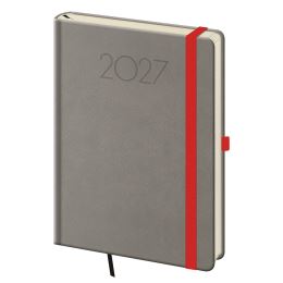 2027-es heti naptár, A5-es méret, New Praga – szürke