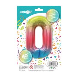 Születésnapi léggömb, színes 40" szám 0 (1)